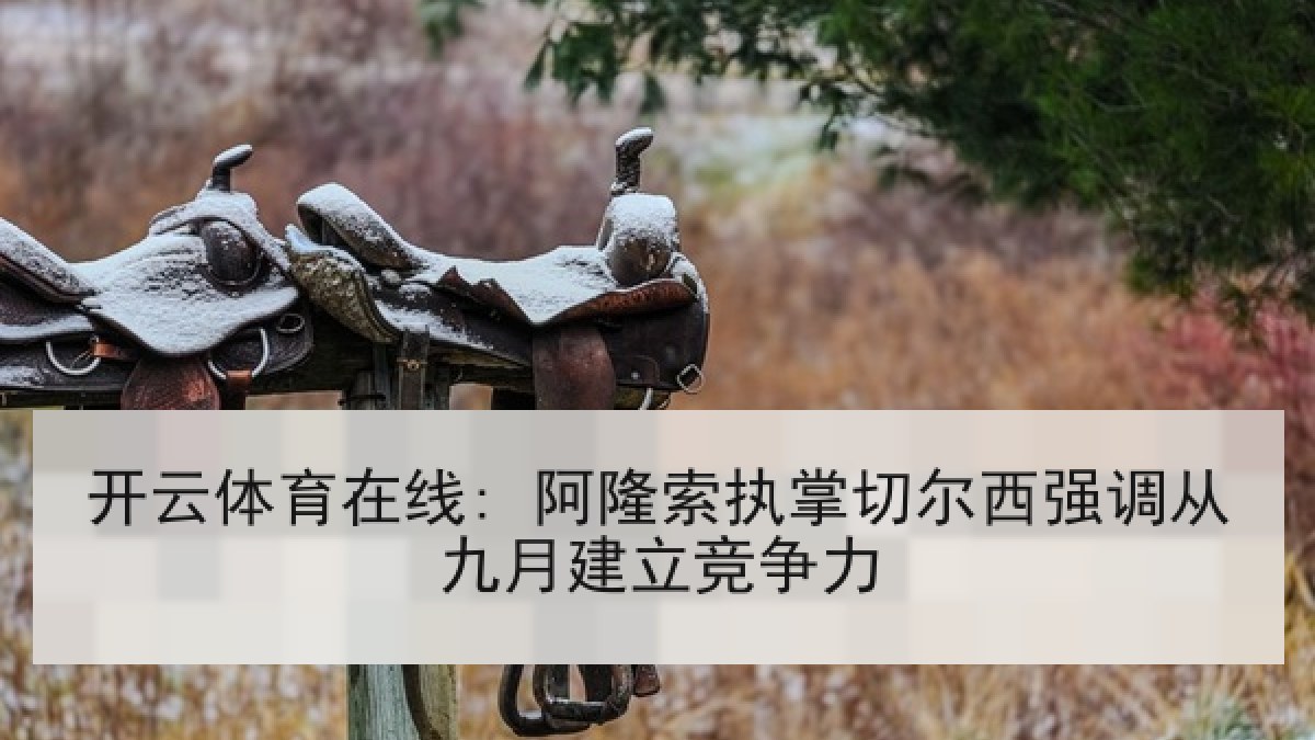 开云体育在线: 阿隆索执掌切尔西强调从九月建立竞争力